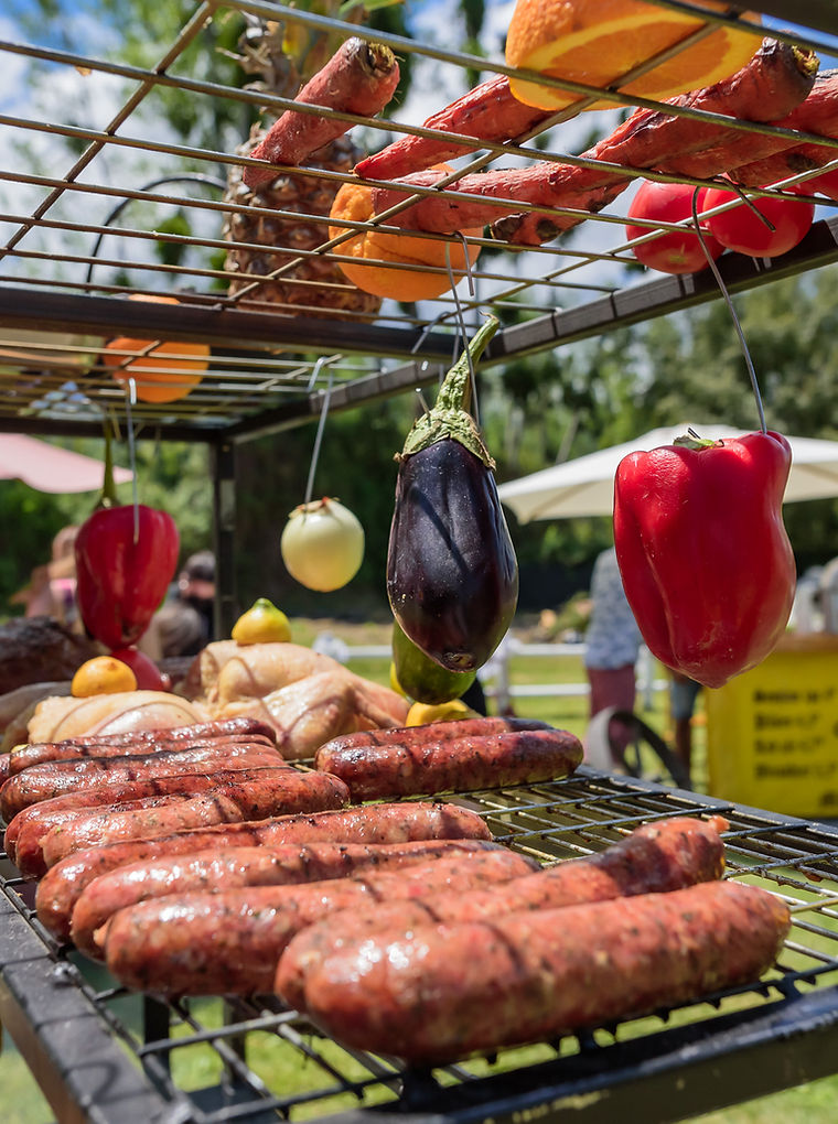 Banquete de matrimonio al aire libre