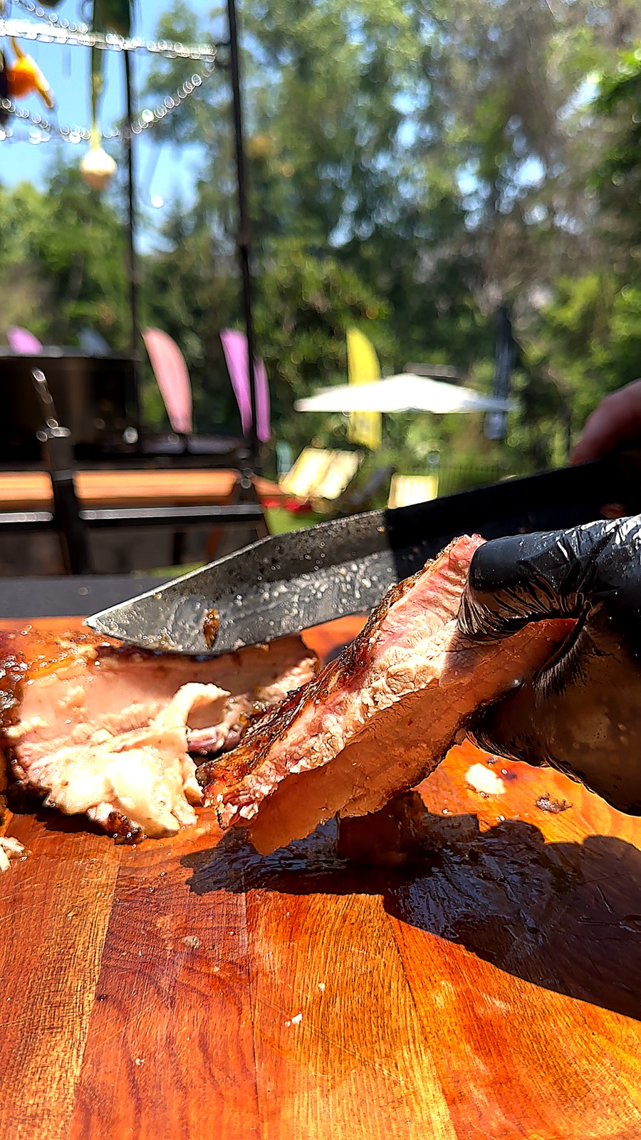 Asado al aire libre, ambiente de Fiestas Patrias